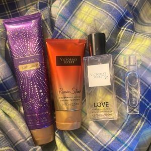 LOT of -4- VICTORIAS SECRET Lotions/Perfumes